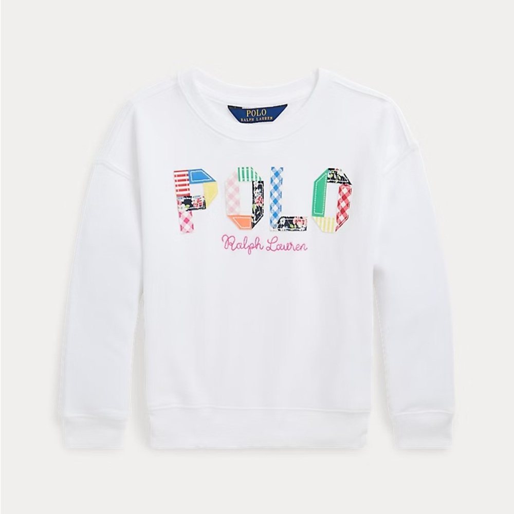 Ralph Lauren Kids White Multicolor Graphic Sweatshirt